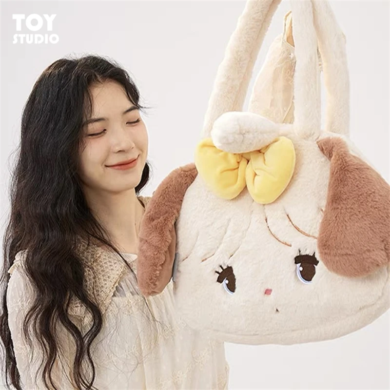 

New Genuine Mikko Brown Bear Animal Plush Shoulder Bag Kawaii Girls Students Cartoon Bag Decoration Collectible Hot Sale Gfits