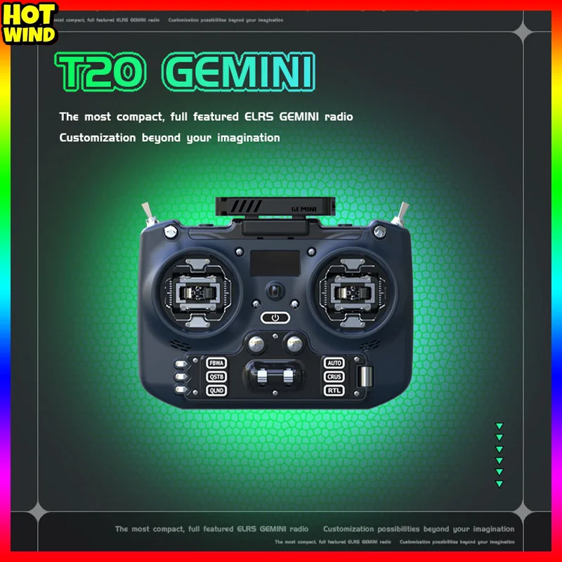 

Jumper T-20 Gemini Version Dfa Dual Omnidirectional Folding Antenna Remote Control Rdc90 Vs-m Joystick Radio System Transmitter