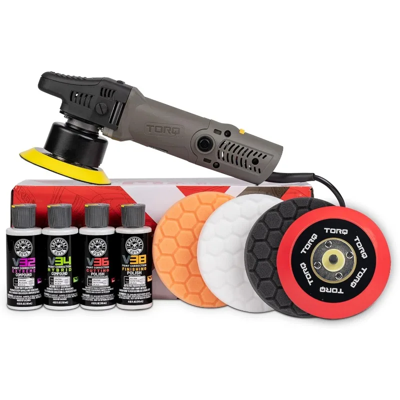 Random  Polisher, Pads, Polishes & Compounds Kit (Safe for Cars, Trucks, SUVs, & More) 700W