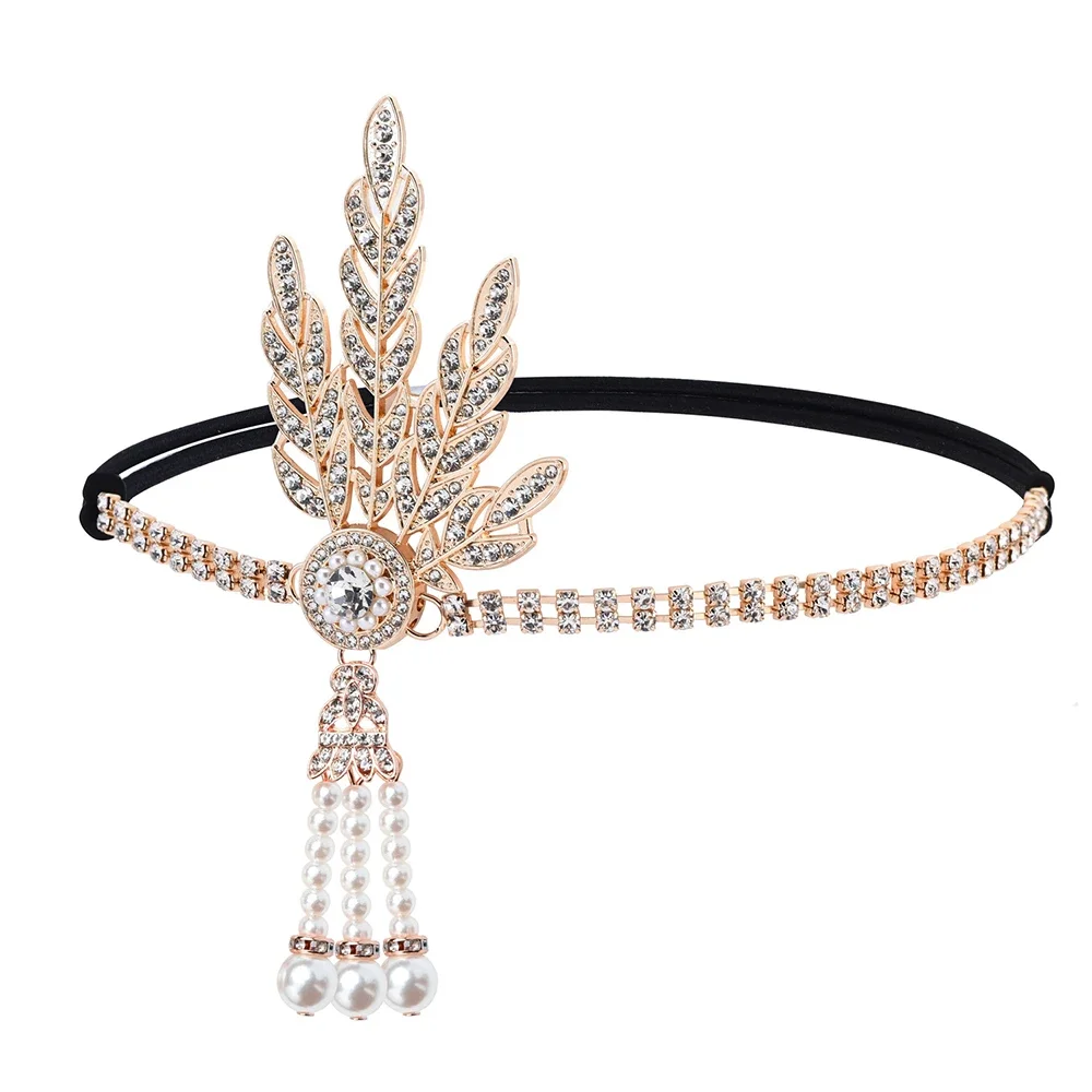 Film De Grote Gatsby Cosplay Daisy Buchanan Hoofdband Vrouwen Meisjes Zwarte Veren Hoofddeksels Gemaskerd Feest Rekwisieten Haar Accessorie