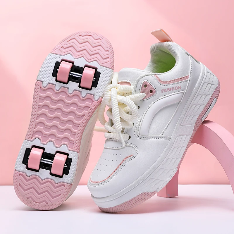 

New Kids' Heelys (Viral): 4-Wheel Roller Skates (Girls), 2-Wheel (Boys), Student Transformable