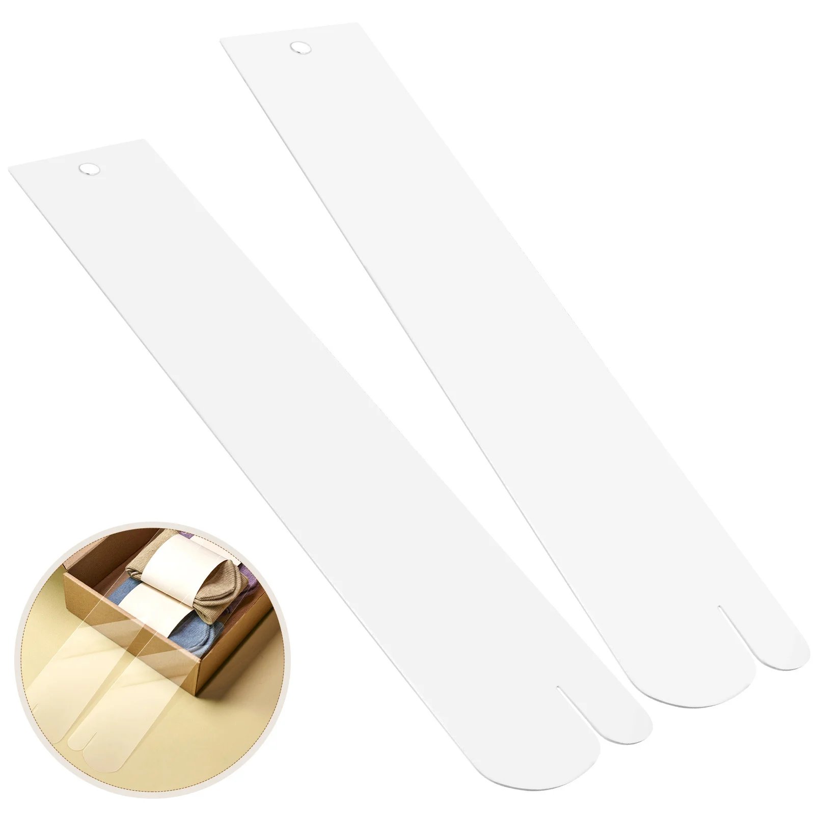 

2pcs Hanger Acrylic Hanging Prop Transparent Size Extra Long Display Panel For Socks Stockings Gloves Display Hanger Sock