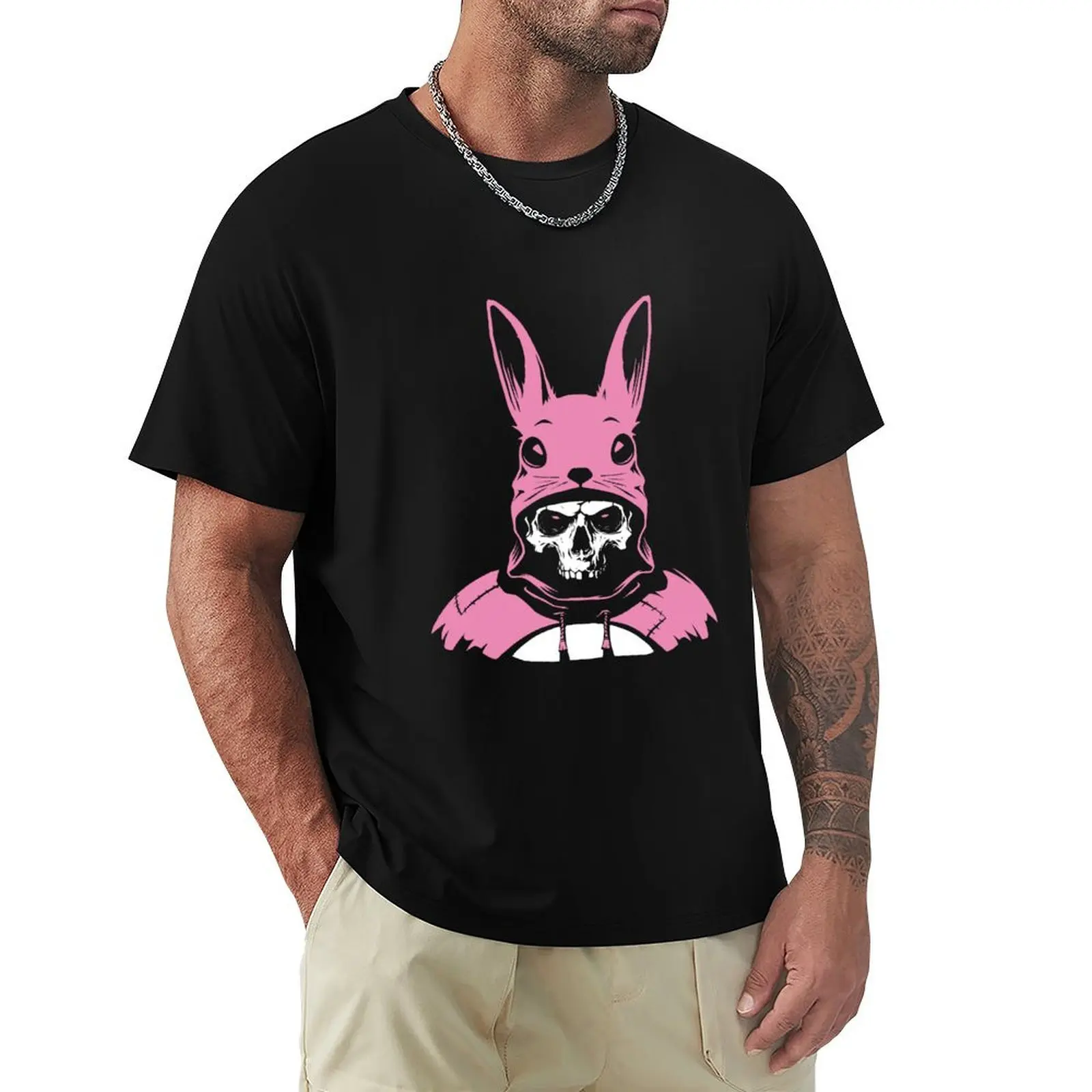 

Skeleton in bunnysuit T-Shirt Fashion Simple Casual Tee Shirt