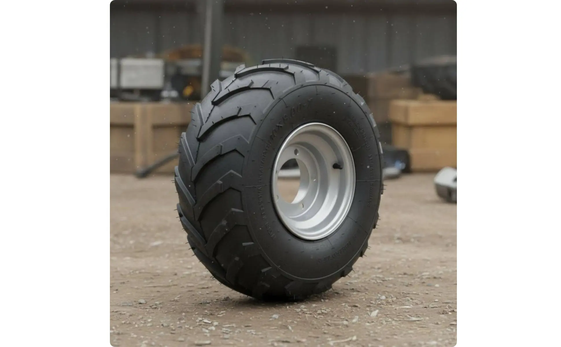 Go-Kart Kart Tire and Rim Heavy Duty 16x8-7 Go-Kart Kart Wheel Tire Away-Road Part High Performance for Beach