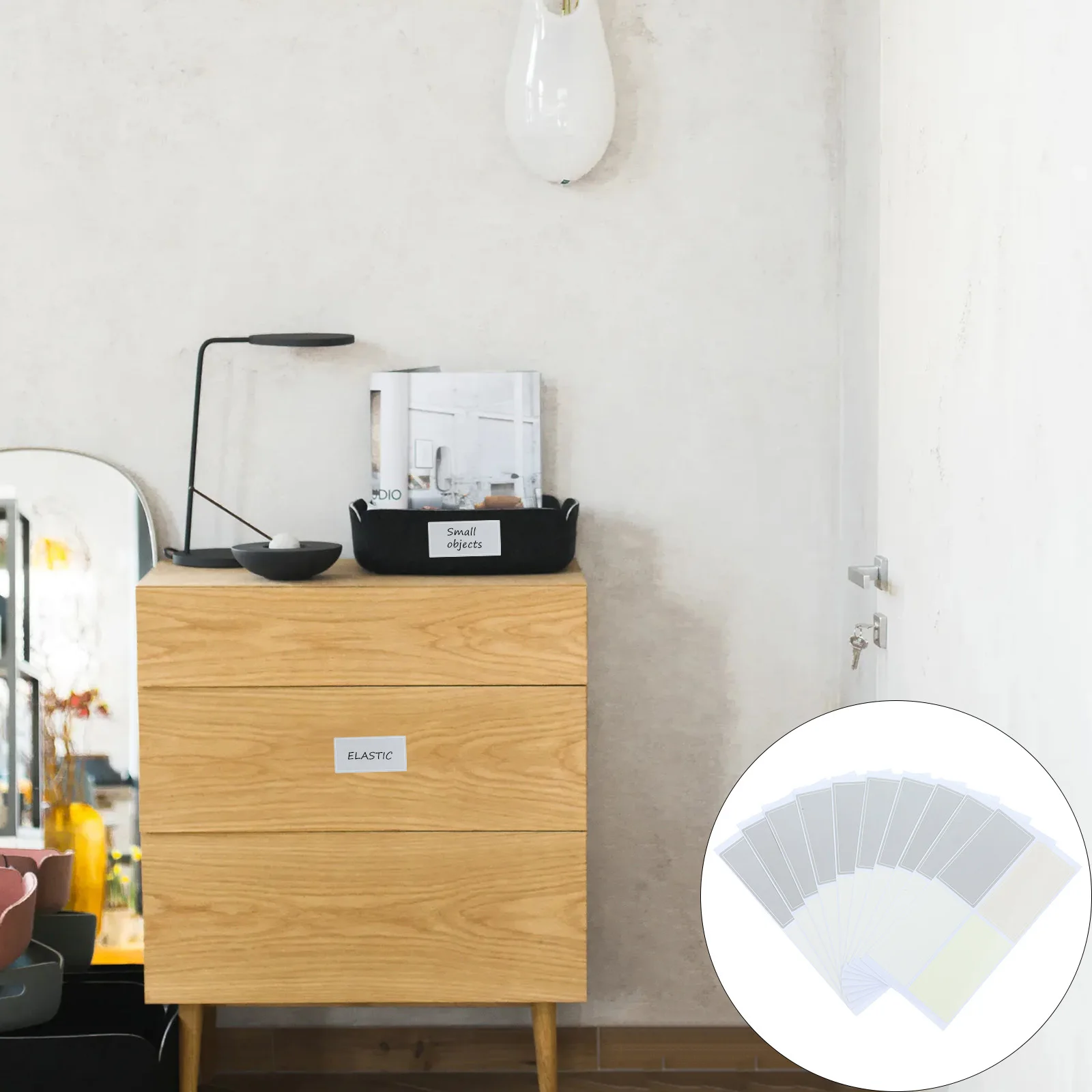 120 قطعة ملصقات للتسمية الملونة علامات فرز سميكة لتنظيم المنزل تسميات اسم فارغة مجموعة ملصقات ذاتية اللصق ل