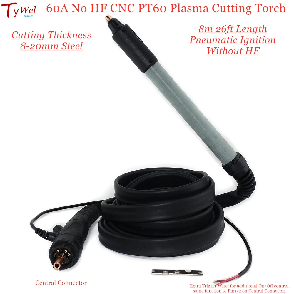 60A No HF CNC PT60 PTM-60 Plasma Cutting Torch 8m TP60 Robot Automatic Metal Cutter