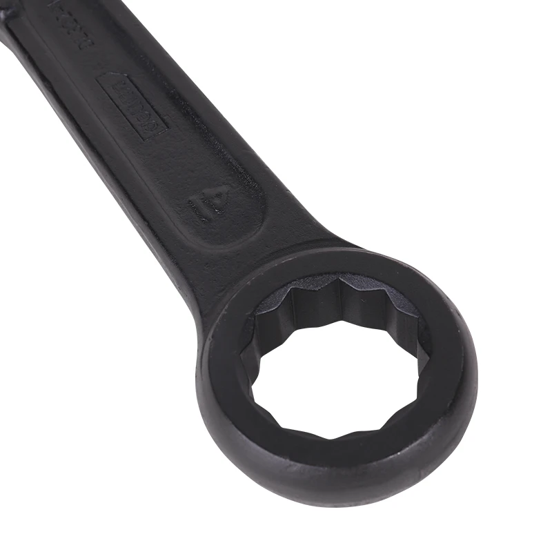 deli Heavy-duty straight handle Industrial thickened large single-head ring wrench Ring wrench [30mm] DL32230