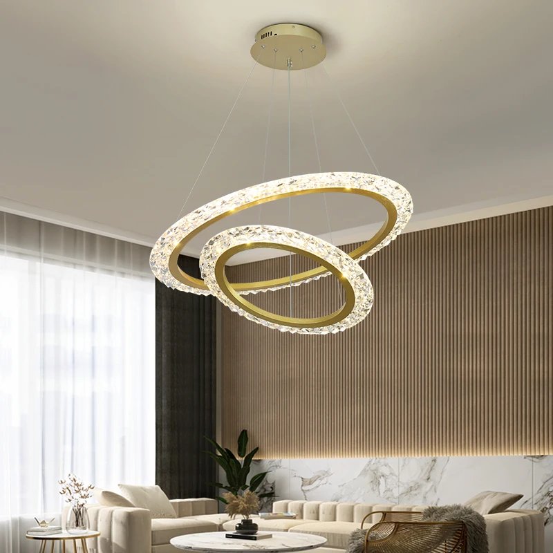 Nordic Led Kroonluchter Gebruikt In Woonkamer Eetkamer Slaapkamer Keuken Licht Luxe Stijl Ring Plafond Kroonluchter Decoratie Huis