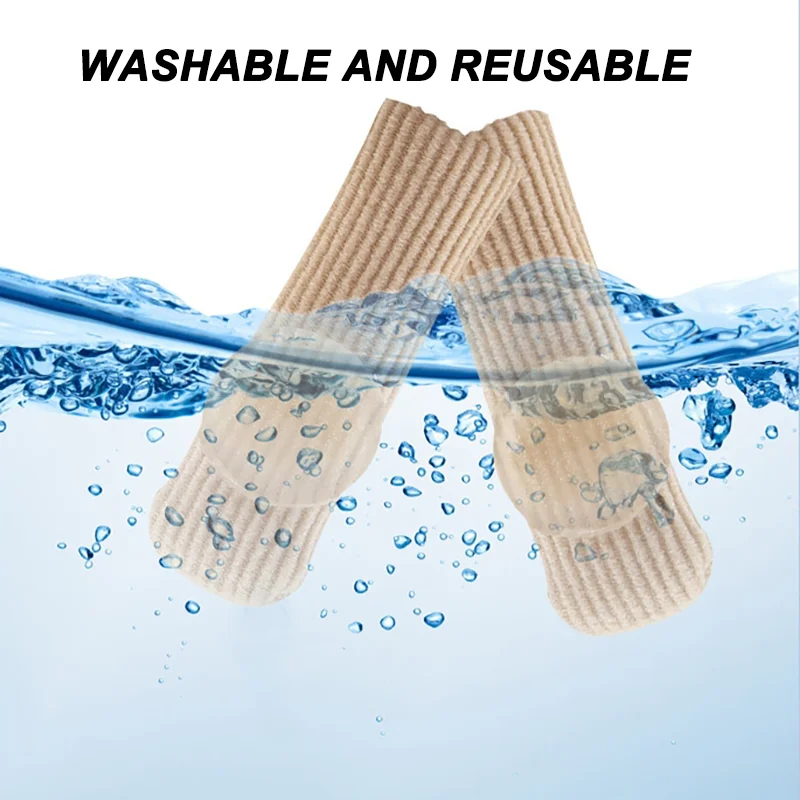 Eendelige Graanbeschermer Van Gesloten Vezels Met Zacht Sebs-Materiaal, Teenafscheiders, Trimbare Dubbellaagse Zelfklevende Vingerslee