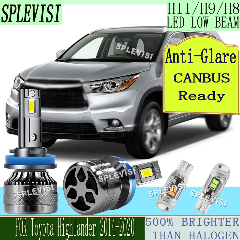 

Waterproof Shockproof 500% Brighter Than Halogen Warranty LED Low Beam For Toyota Highlander 2014 2015 2016 2017 2018 2019 2020