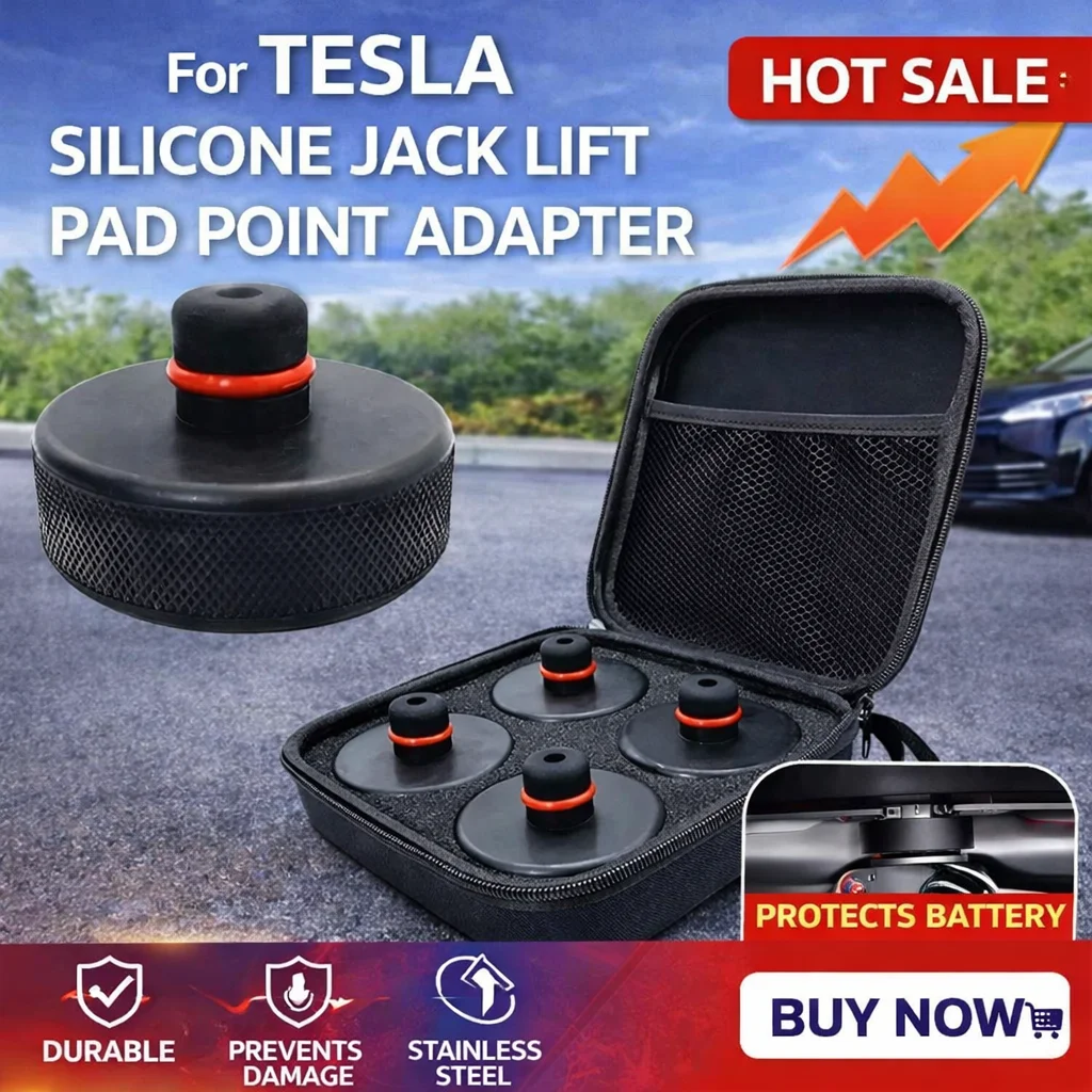 

Silicone Jack Lift Pad Point Adapter for Tesla Model 3 Y X S Storage Bag Support Block Shock Pad Vehicle Repair Tools