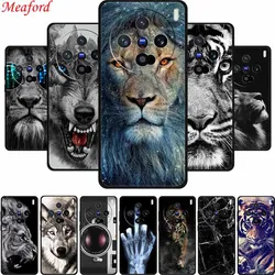 For Vivo X200 Pro Mini Case X200Pro Mini Phone Cover Lion Wolf Black Silicon Soft Back Cover Case For Vivo X200 Pro Mini 5G Case