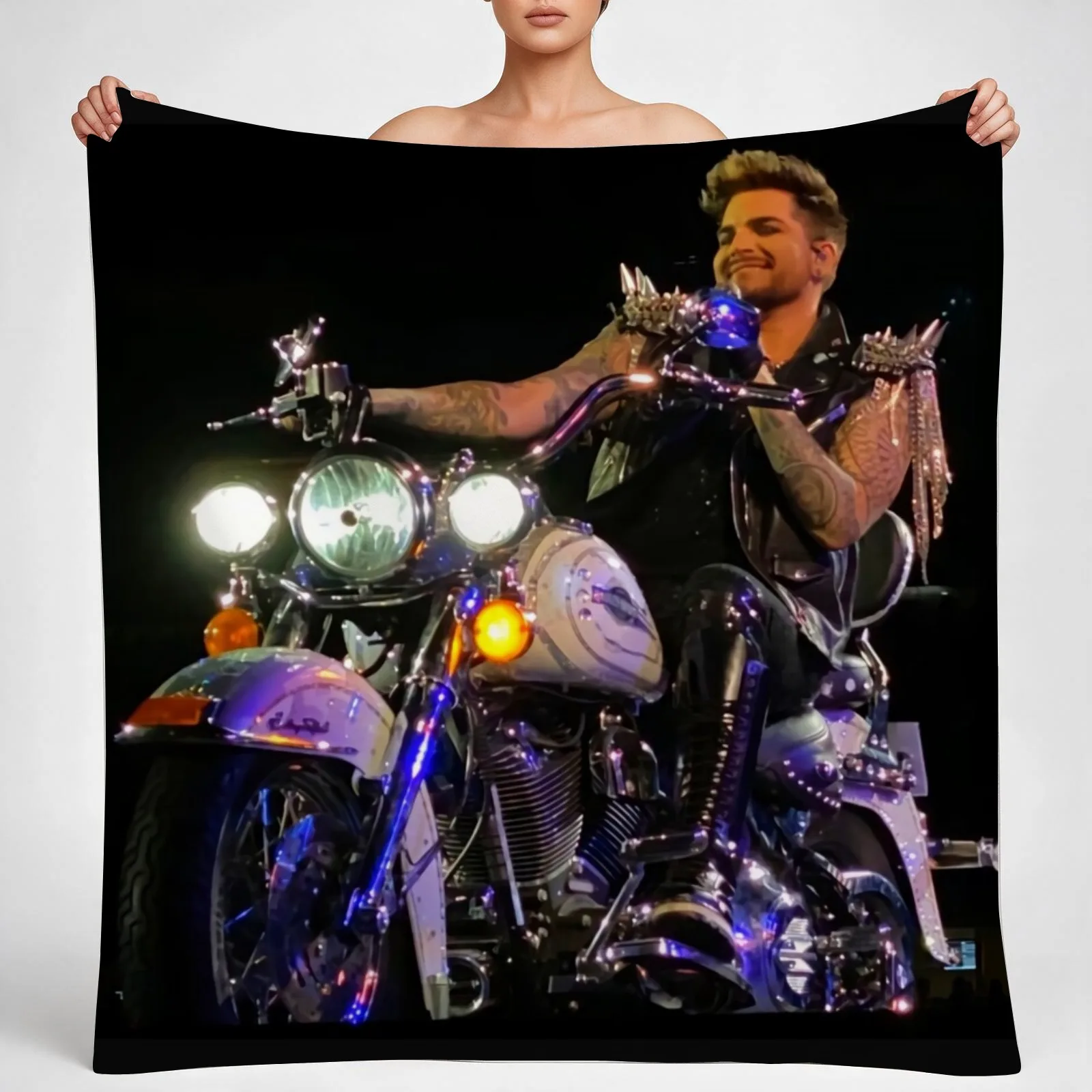adam lambert rebon Throw Blanket couch cozy soft plush fuzzy picnic outdoor blanket