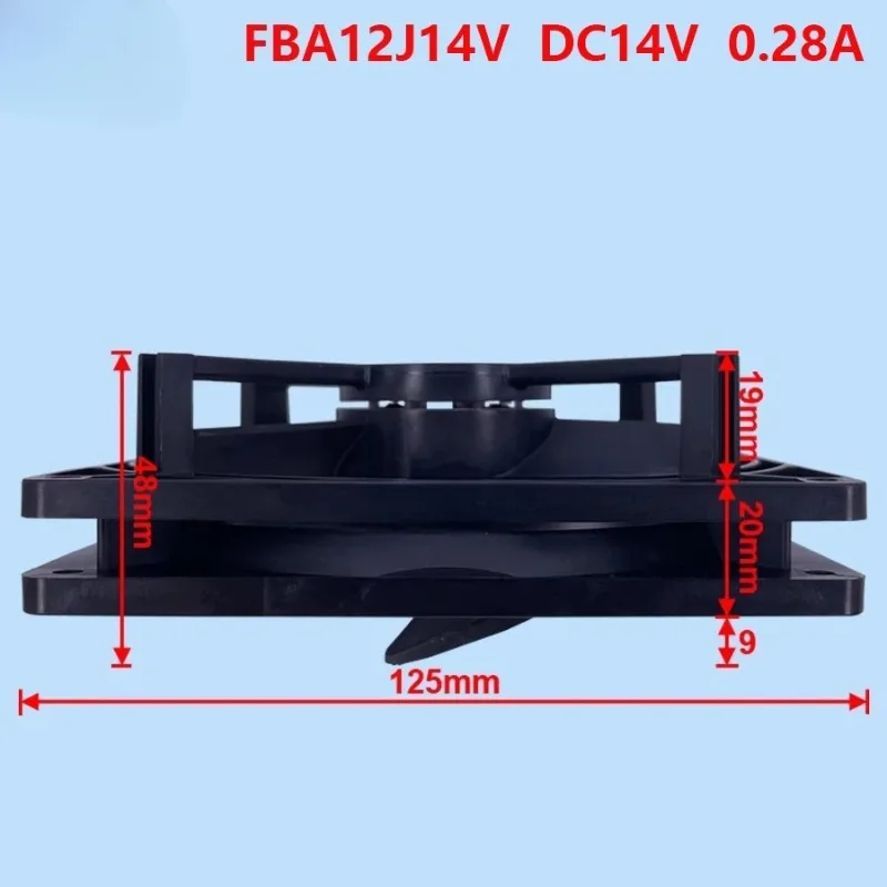Adatto per ventola di raffreddamento per frigorifero Hitachi FBA12J14V DC14V 0,28A