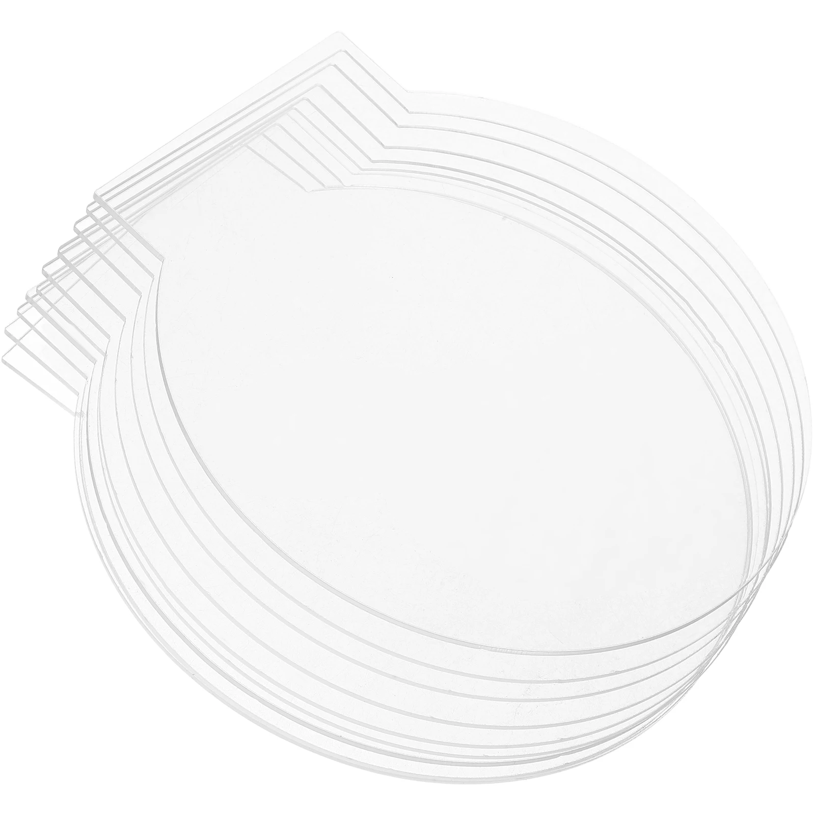 

10Pcs Transparent Acrylic Sheet 2mm Clear Panel LED Light Display Base DIY Craft Projects LED Transparent Film Screen
