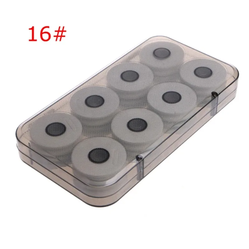 8/16PCS Translucent Fishing Tackle Box Magnetic Spools Line Box Fishing Line Shaft Bobbin Fishing Tackle Fishing Rod Accessories