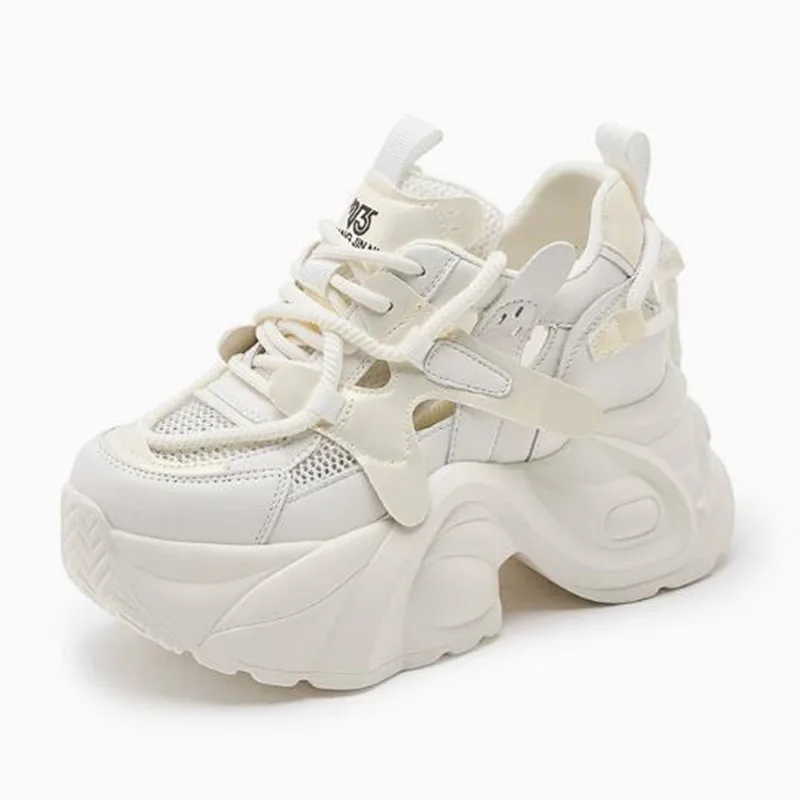 

High Quality 2026 New Summer Autumn Women Platform Sneakers Chunky Breathable Mesh Sport Vulcanized Shoes Female Casual Sandals
