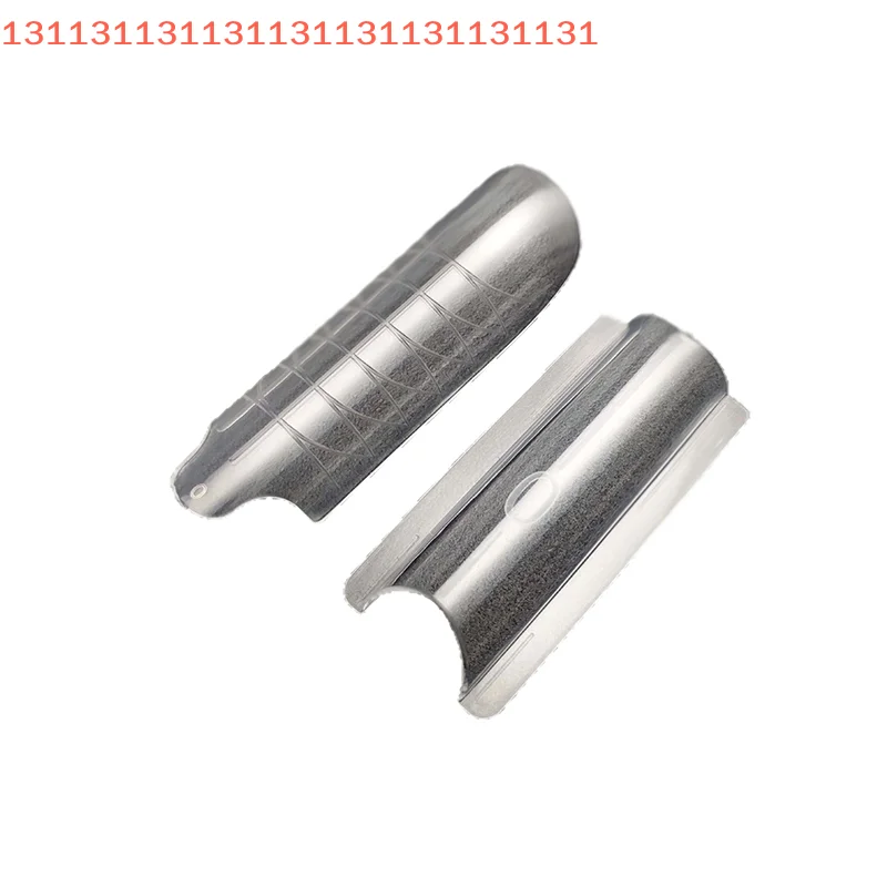 Reusable Dual Nail Form Mold, Full Cover Mold, Clear Nail Art Extension, Shaping Tool, Coffin Almond, 140Pcs