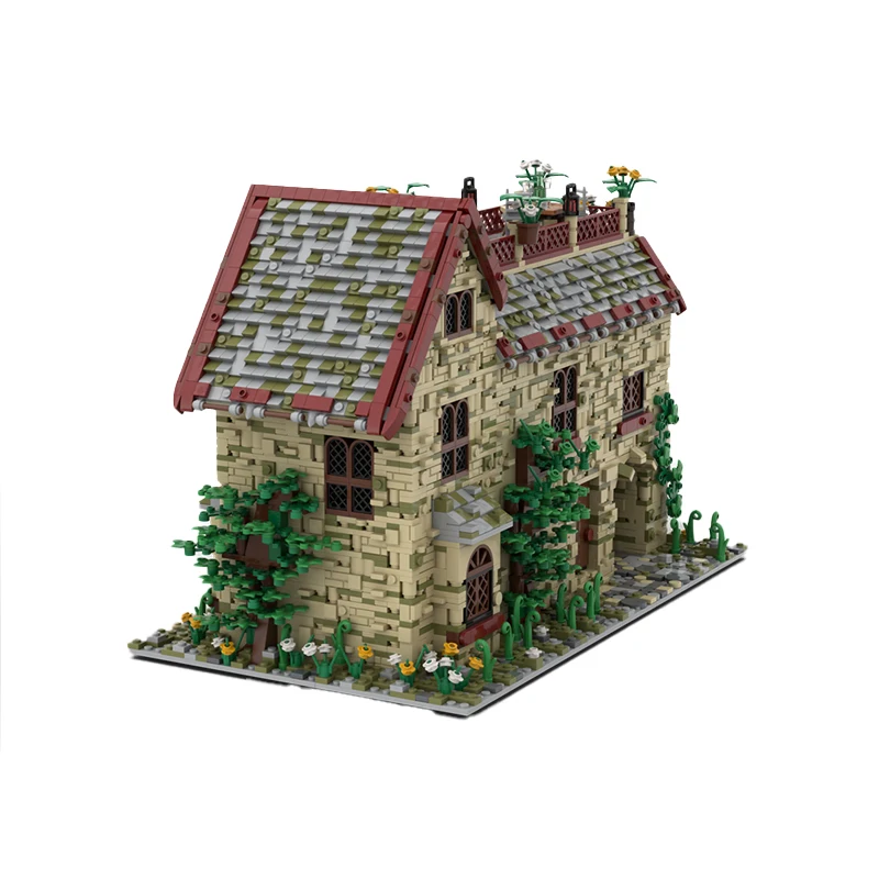Nouveau Bloc de construction MOC, modèle de maison, un grenier, Citys Street View, MOC personnalisé 135076   Briques technologiques, jouet d'anniversaire, cadeau de bricolage