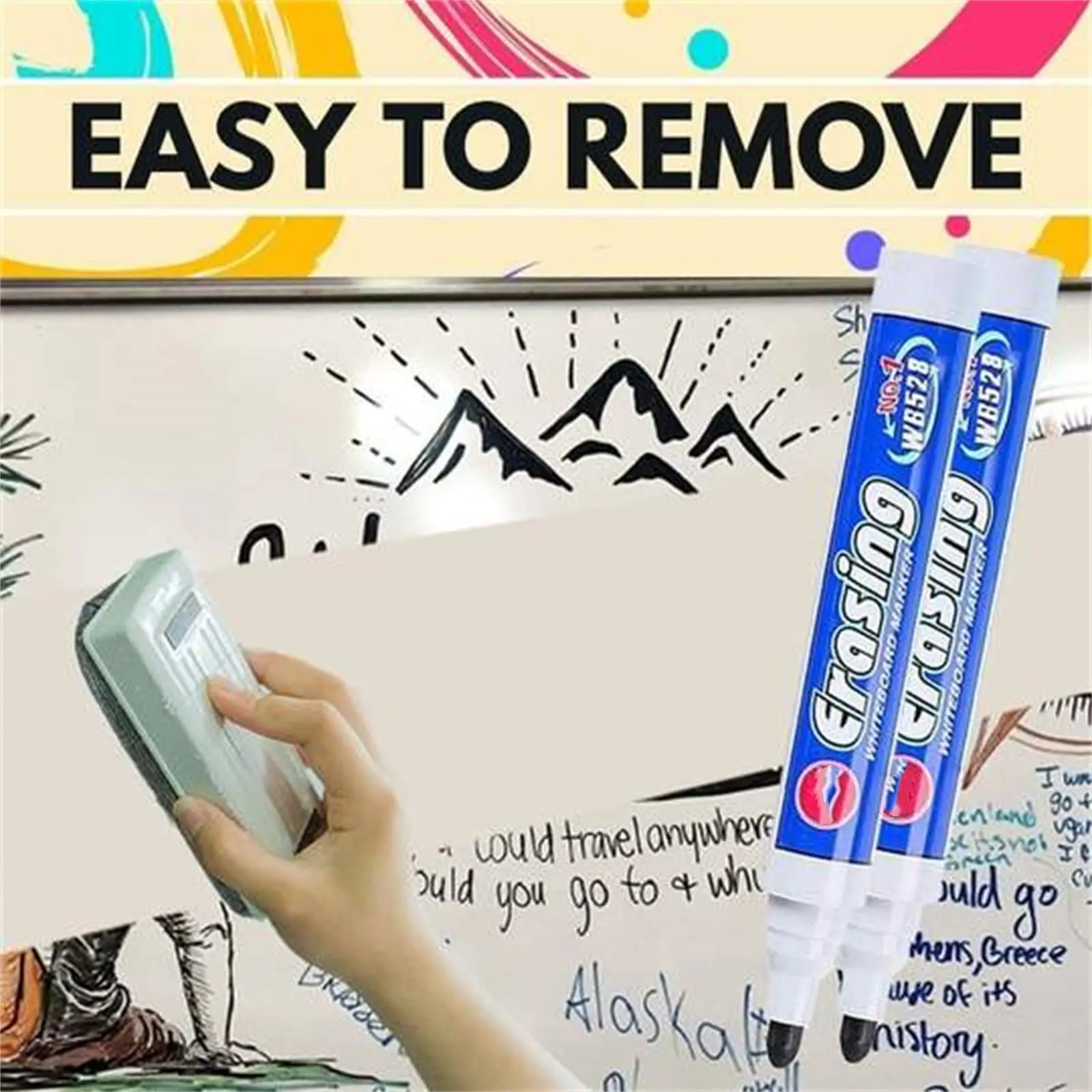 Фломастеры для рисования на воде, 4/12 цветов