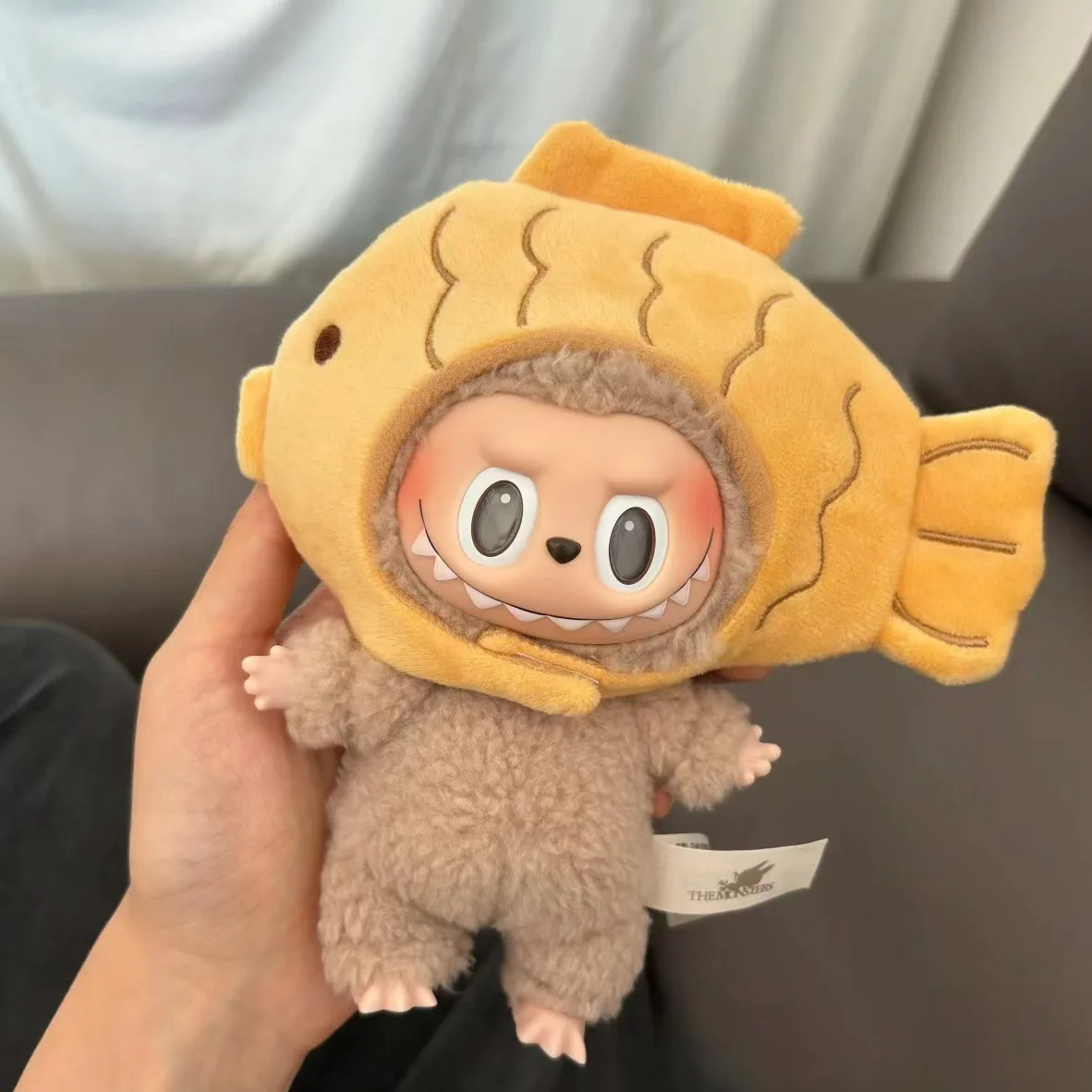 17cm Mini Plush Doll\'S Clothes Outfit Accessories For Korea Kpop Exo Labubu Idol overalls pants set Macaron doll Clothing Gift