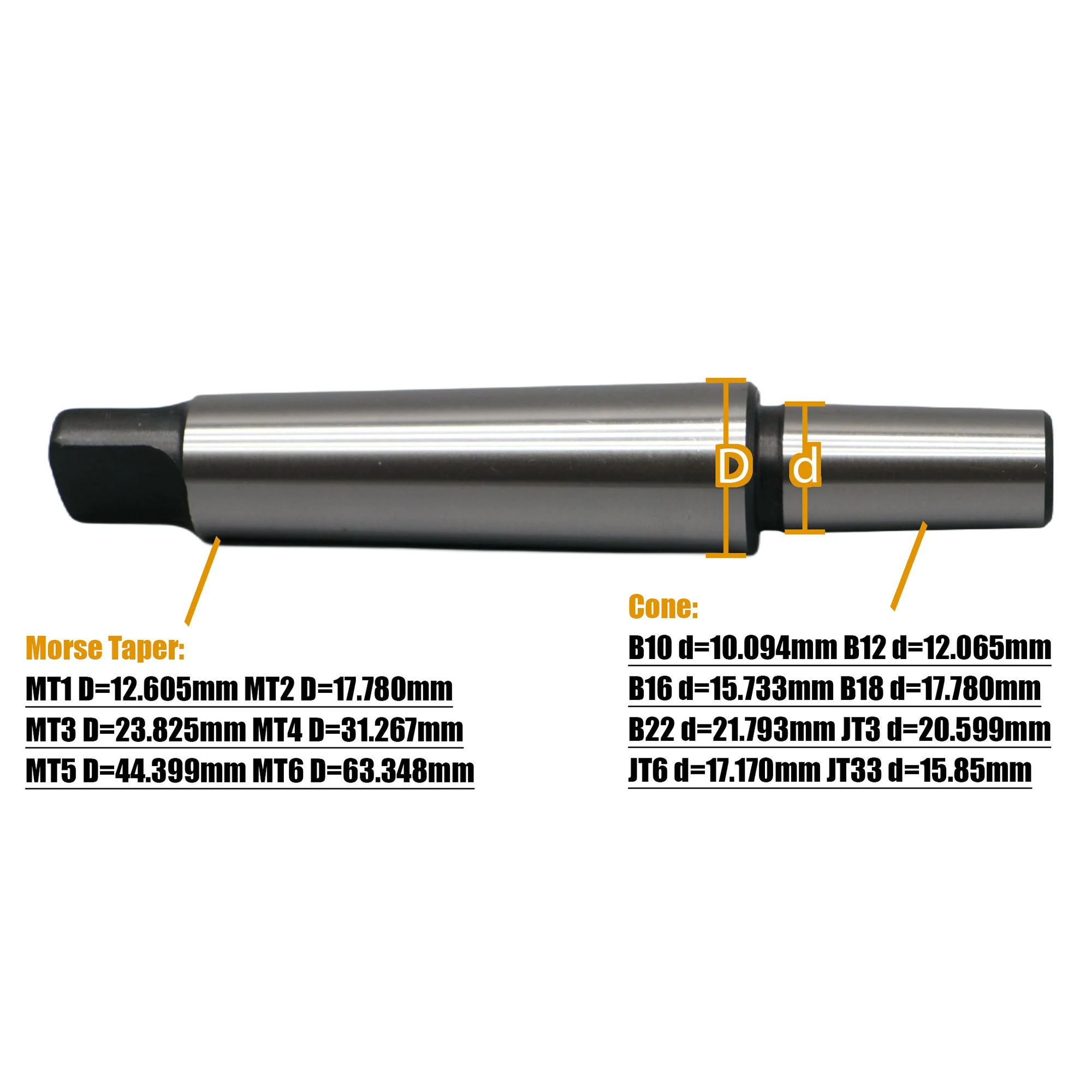 1PC Morse Taper Shank MT1 MT2 MT3 MT4 MT5 B10 B12 B16 B18 B22 JT3 JT6 Drill Chuck Arbor Rod for CNC Drill Lathe Milling Machine
