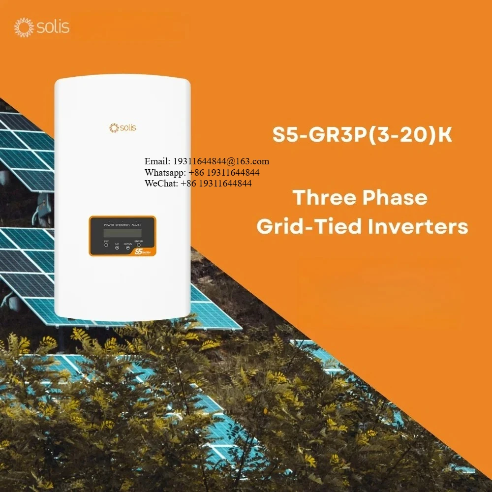 

Solis S5-GR3P(3-20)K ThreePhase Single Dual MPPT High Voltage 380V OnGrid Solar Inverter 3kw4kw5kw6kw8kw9kw10kw12kw15kw17kw20kw