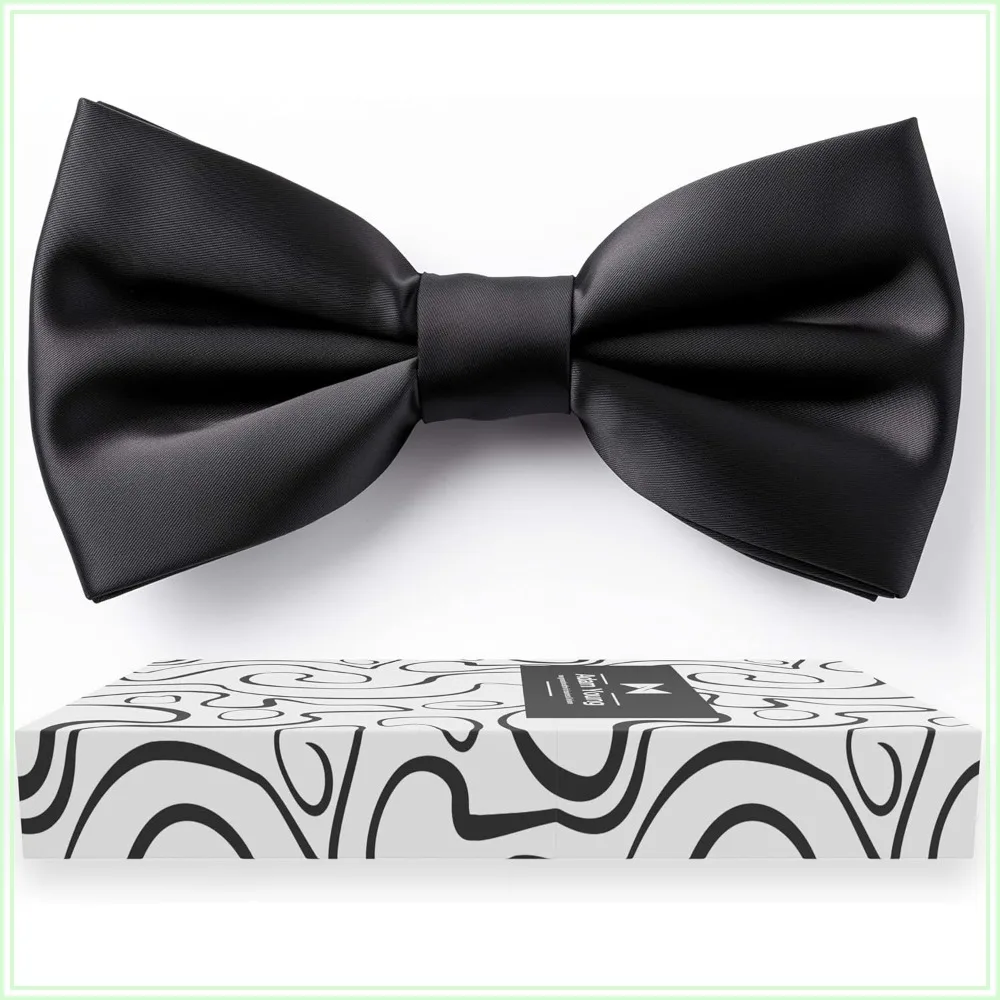 

Men's Pre-Tied Bow Ties Formal Satin Classic for Tuxedo Faux Silk