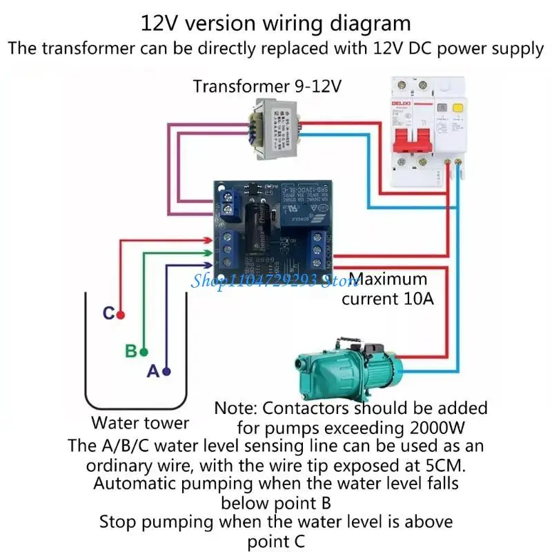 Y2GD Universal Water Level Control Module Water Pumping And Drainage Control Board