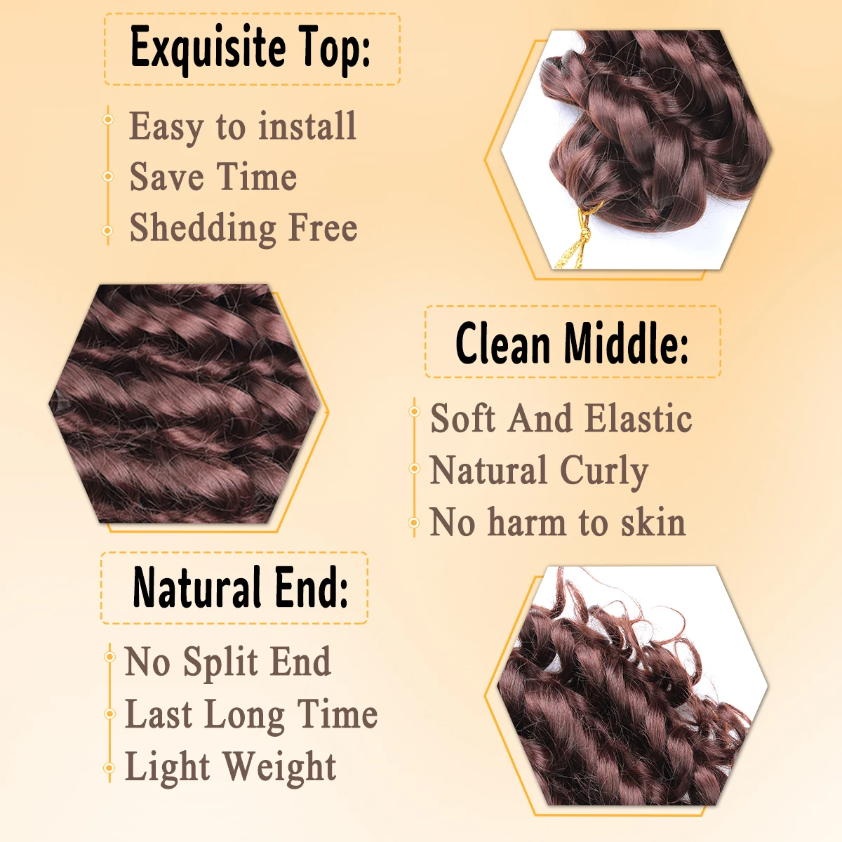 12inch Synthetic Italian Curls Braids Hair Crochet Loose Curls Hair Extensions Boho Braids Deep Wave Twist Curly Hair