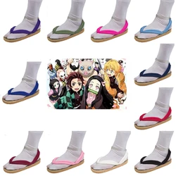 Demon Slayer Kimetsu No Yaiba accessori Cosplay Kamado Nezuko zoccoli Cosplay Kimono infradito Geta pantofole scarpe adulti bambini