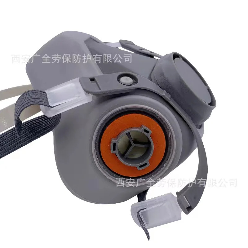 6200 Half Face Mask Industrial Gas Mask Painting Spraying Fits for 2091/6001 Series Filters Rubber Respirator Dust Mask Body