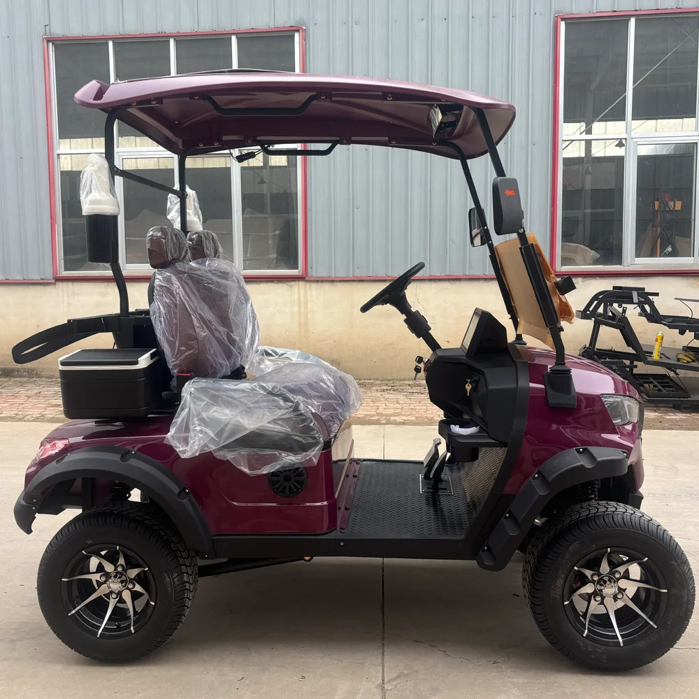 MMC جديد رفع 5000 واط لوحة طاقة شمسية سيارة جولف كهربائية 2 4 مقاعد سيارة جولف كهربائية 60 فولت بطارية ليثيوم عربة جولف كهربائية #1