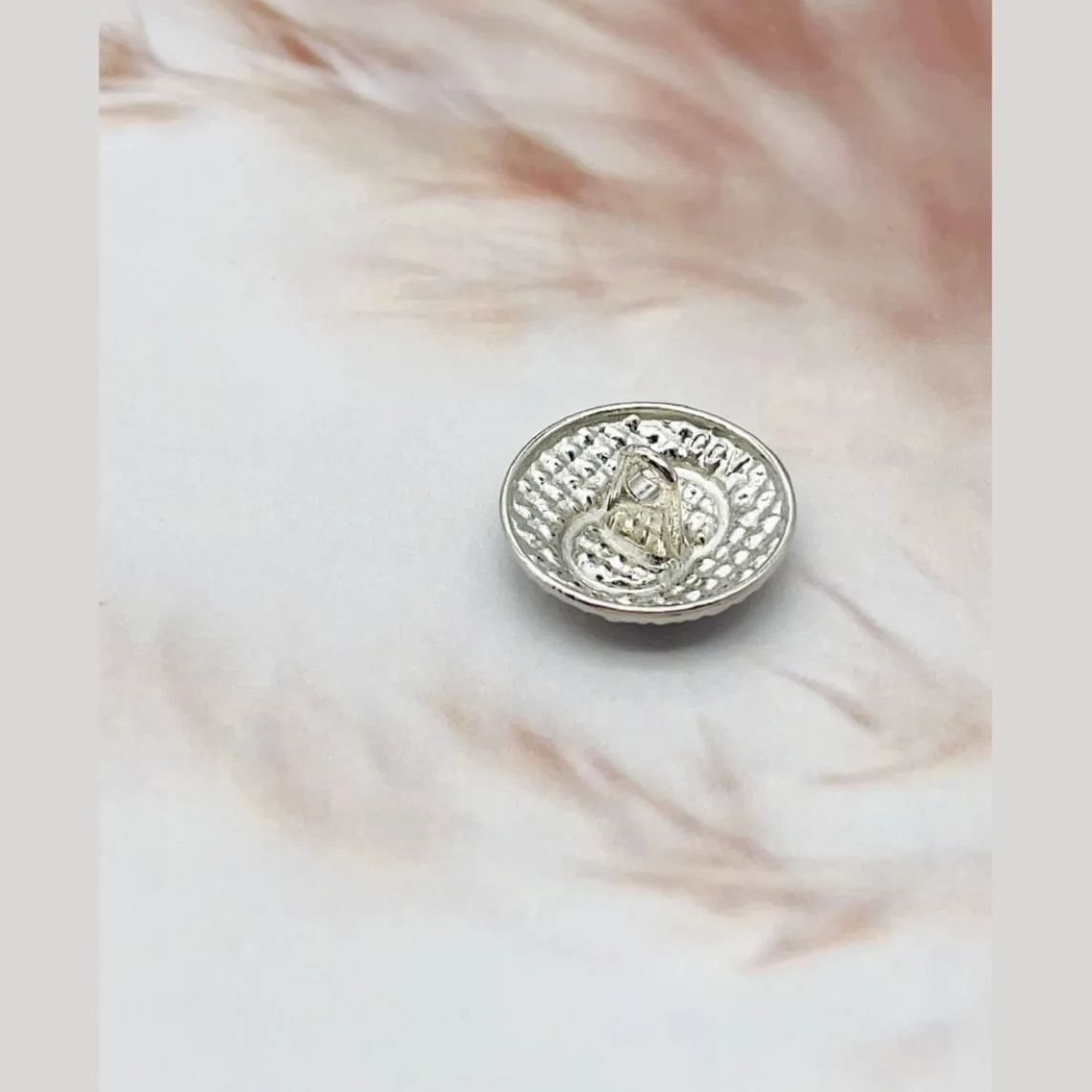 Simple Double Loop Metal Buttons DIY Shanked 10PCS Gold Suit Round Coat Button Cufflinks
