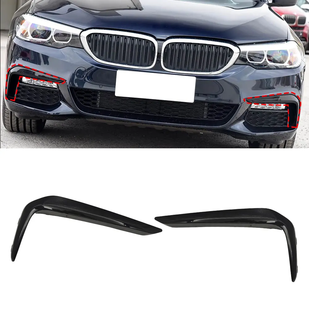 

Для BMW G30 Автомобильный передний воздухозаборник, спойлер, противотуманная фара, гриль, аксессуары, украшение для BMW 5 серии 525 528 530 535i 2017-2020