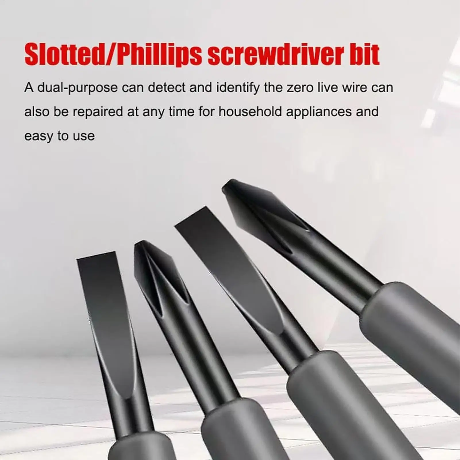 Voltage Test Magnetic Screwdriver High Torque Voltage Tester Screwdriver 2-in-1 Homeowners Electrical Current Test Detector