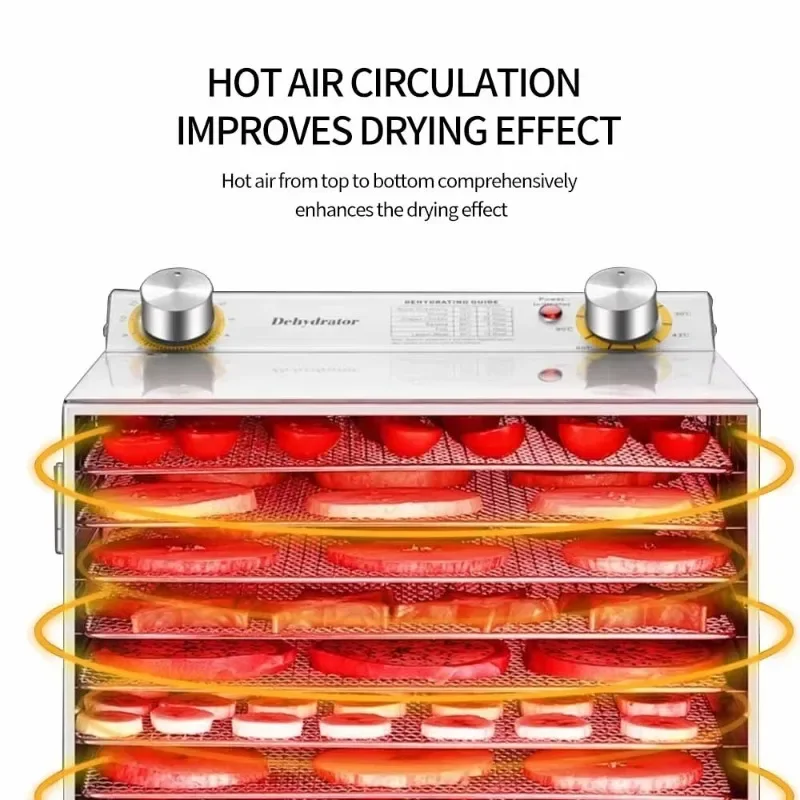 Best Cheap Fruit and Vegetable Drying Machine High-quality Commercial Household 18-layer Food Dehydrator