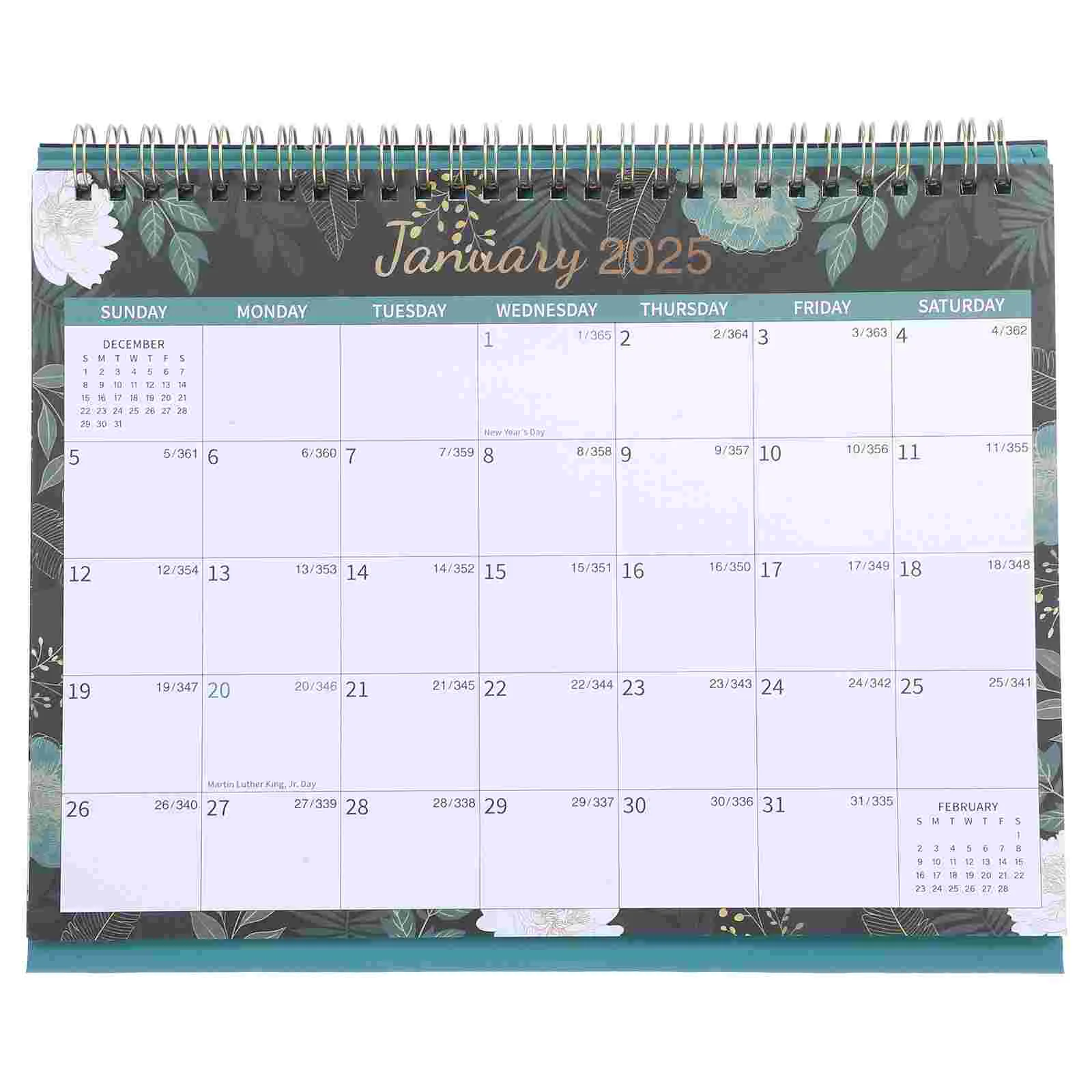 2025 Desk Calendar Wall Planner Work Schedule Flip for Classroom Office Note Makeup Advent