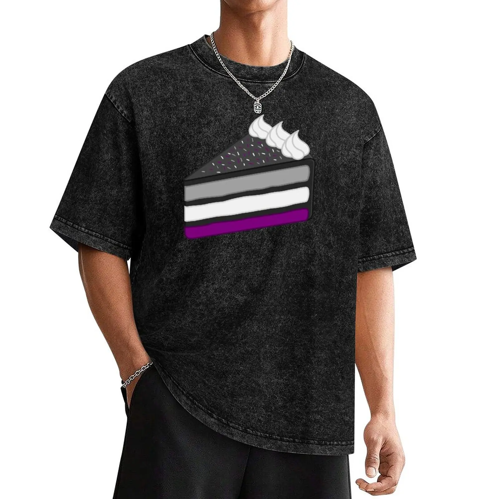 

Delicious Slice of Asexual Cake T-Shirt blue archive affliction shirts sublime slim fit t shirts for men