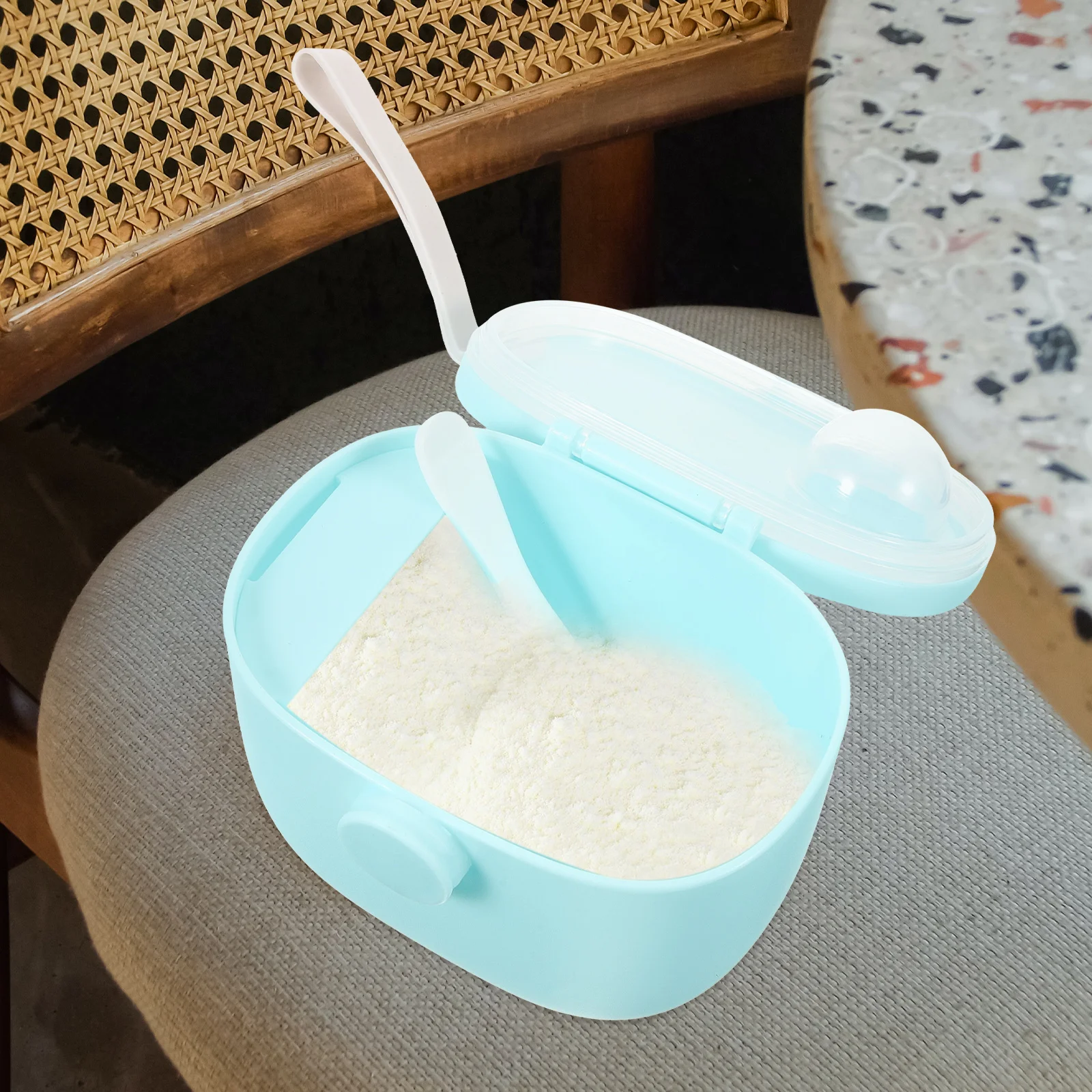 

1pc Household Milk Powder Storage Container Poratble Milk Powder Container (Blue) Milk Storage Box Milk Powder Dispenser