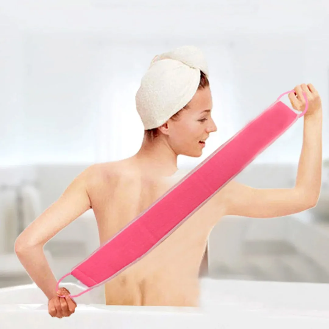 

Double Sided Shower Strip Towel Body Exfoliating Back Strip Towel Back Scrubber Towel for Shower Bath Body Cleaning Bath Tools