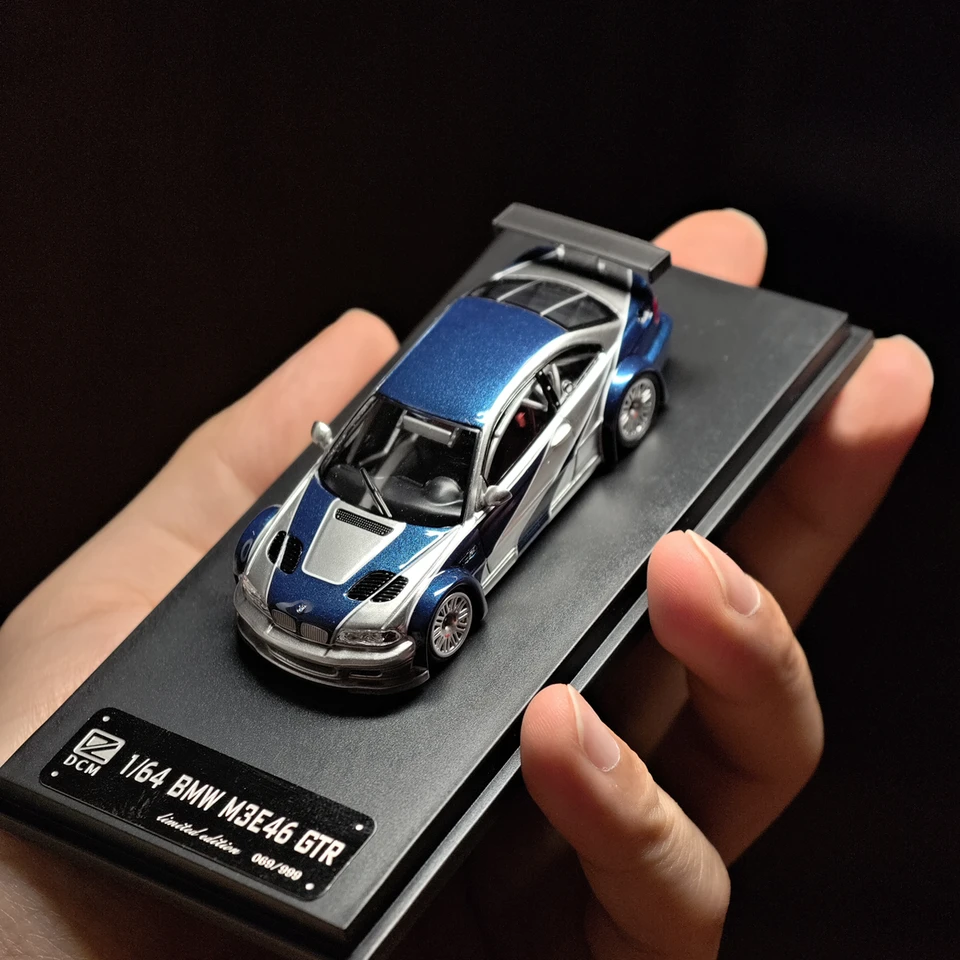 1/64 BMW M3 E46 GTR Toy Car Model Diecast Miniature Need For Speed