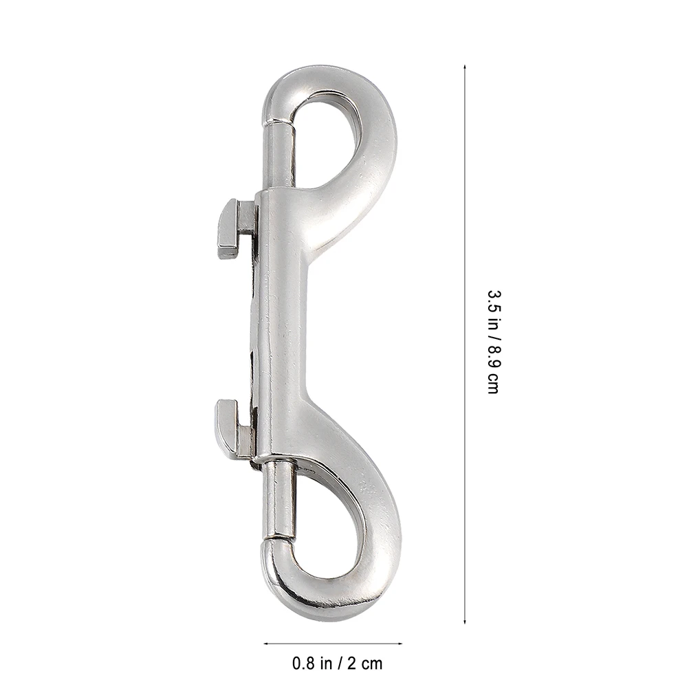 

8pcs Double Ended Bolt Hook Heavy Duty Metal Clips Snap Carabiner Style Hanging Accessories AntiRust BoatMooring