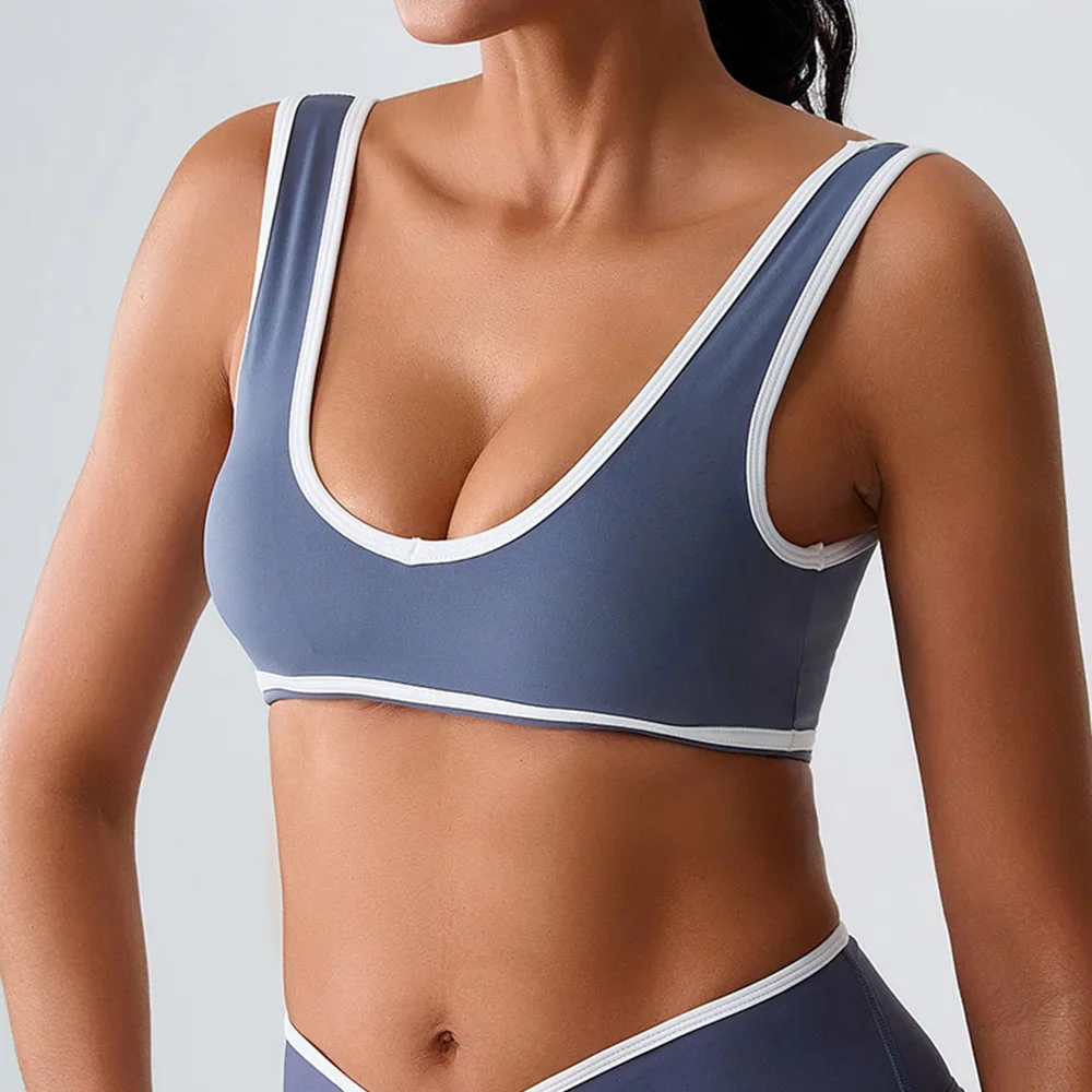 

Patchwork Tank Top Women Underwear Gym Women Sports Bra Push Up Crop Tops Fitness Bras Breathable Running Athletic Sportswear