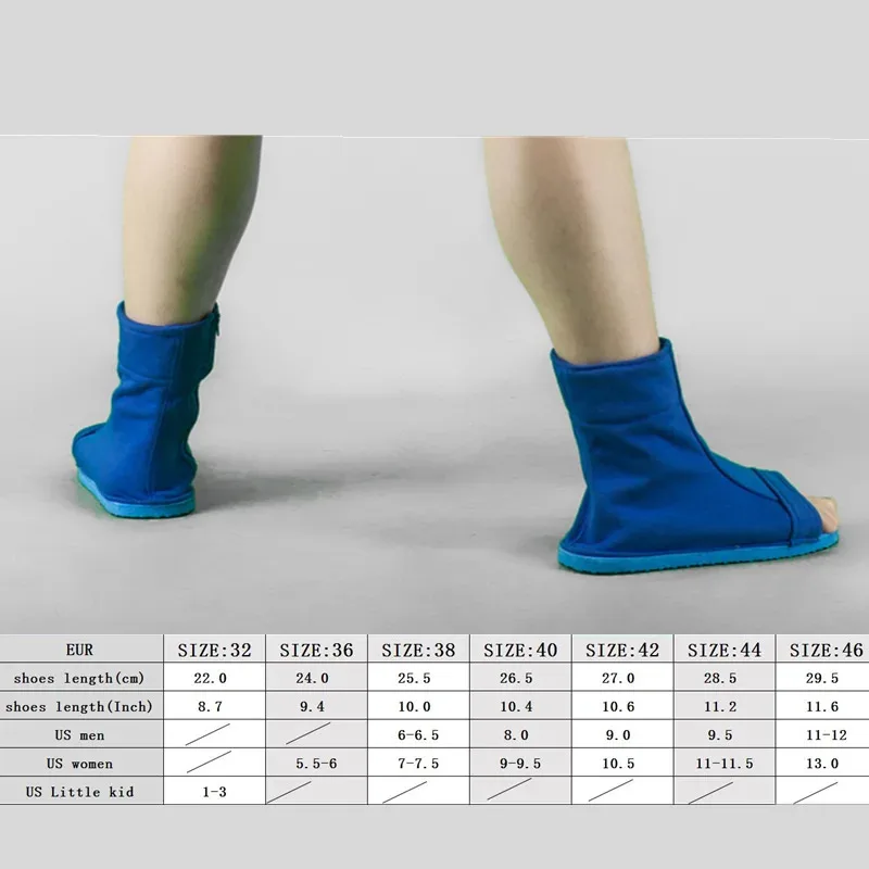 2025 New Adult And Child Cosplay Uchiba Shippuden Blue Ninja Shoes Halloween Party Gift Boots Accessories