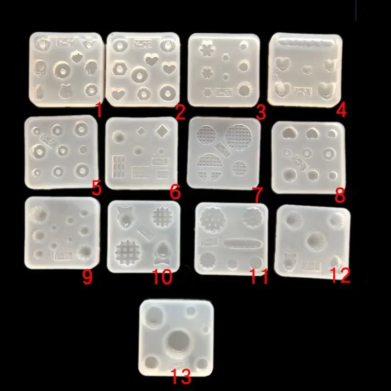 13 Styles to Choose Heart Animal Shaped UV Resin Molds Mirror Crystal Dripper Molds Dessert Chocolate Handmade DIY Moulds