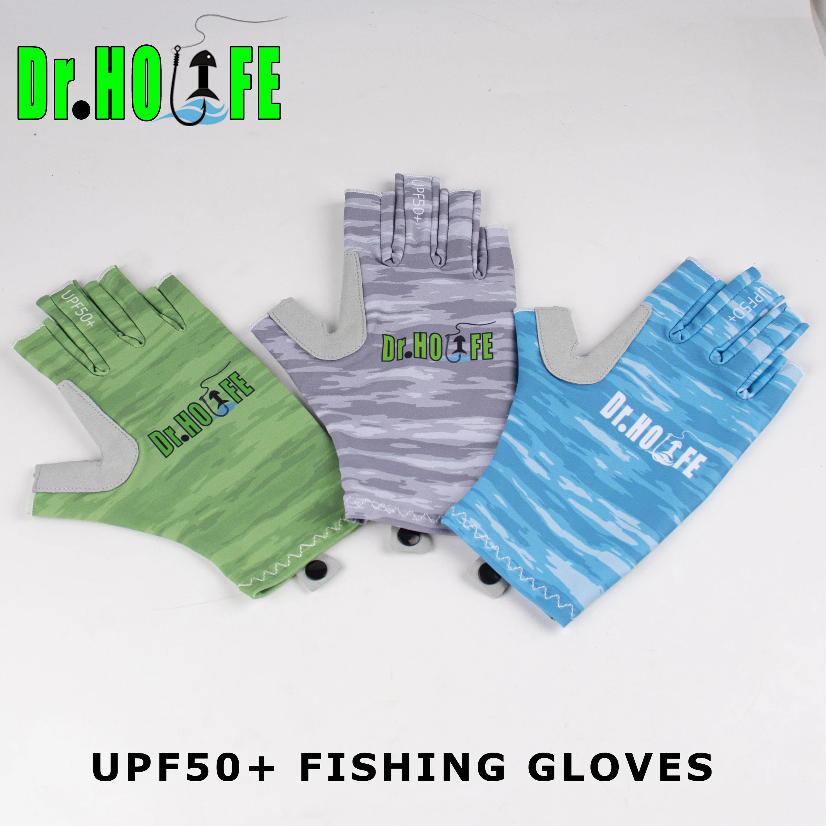 Fishing Kayak Paddle - Dr.Holife Sommer-Angelhandschuhe UPF 50+ Handschuhe Fingerlose