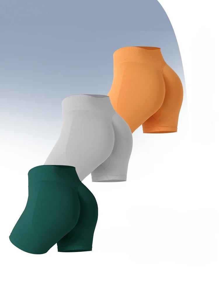 

Women's Outer Wear Running Breathable Peach Hip-lift Yoga Pants Hip-lift Tight Three-point Pants Summer Shorts Sports Shorts