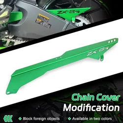 Motorcycle CNC Aluminum Chain Cover Rear Chain Belt Guard Modified Parts For Kawasaki ZX-6R ZX6R 2019-2021 2022 2023 2024 2025