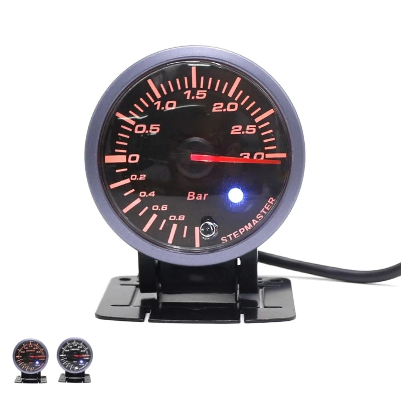 Professional 60mm 12V 0~3BAR Car Boosts Turbos Gauge Optimize Engine Power Vacuum Pressure Meter Accessories Dropship